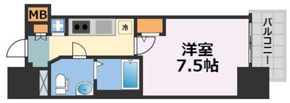 エグゼ大阪DOME　CITYグレイスの物件間取画像